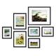 7-piece Build-A-Gallery-Wall Photo Frame Set with Decorative Art - Black
