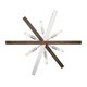preview thumbnail 2 of 1, Good Lumens 6-Light Brushed Nickel and Corona Bronze Pendant