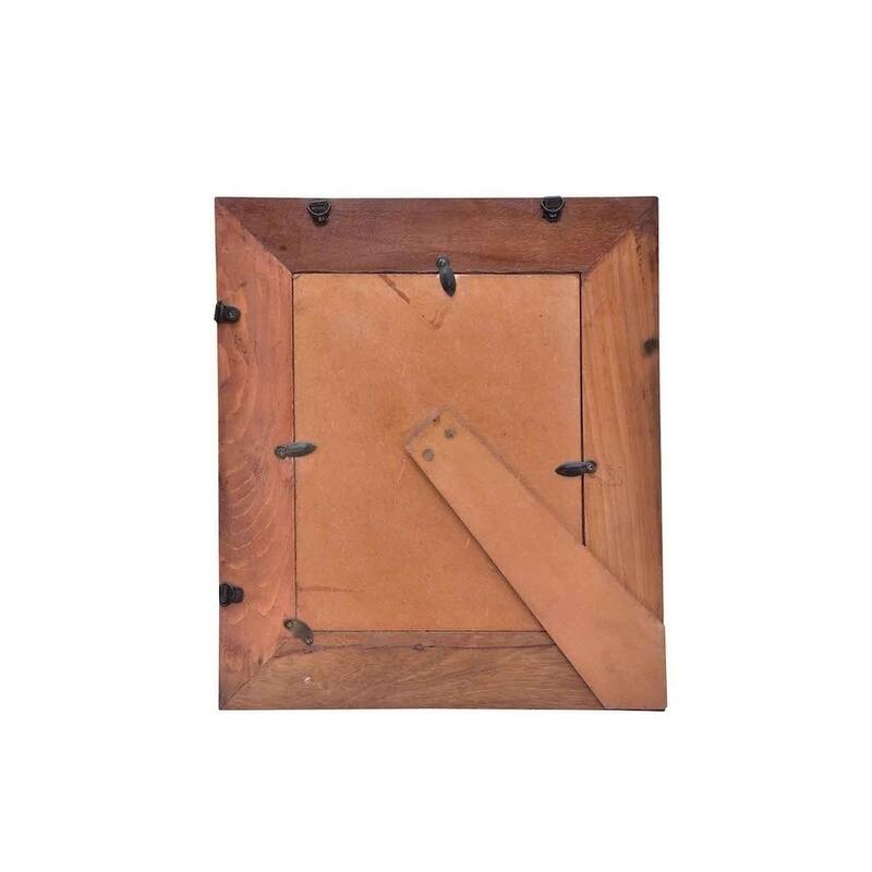 Handmade Distressed Wood Photo Frame (India)