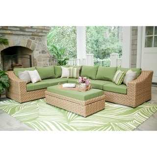 Elizabeth 6 Piece All-Weather Wicker Patio Sectional Seating Set