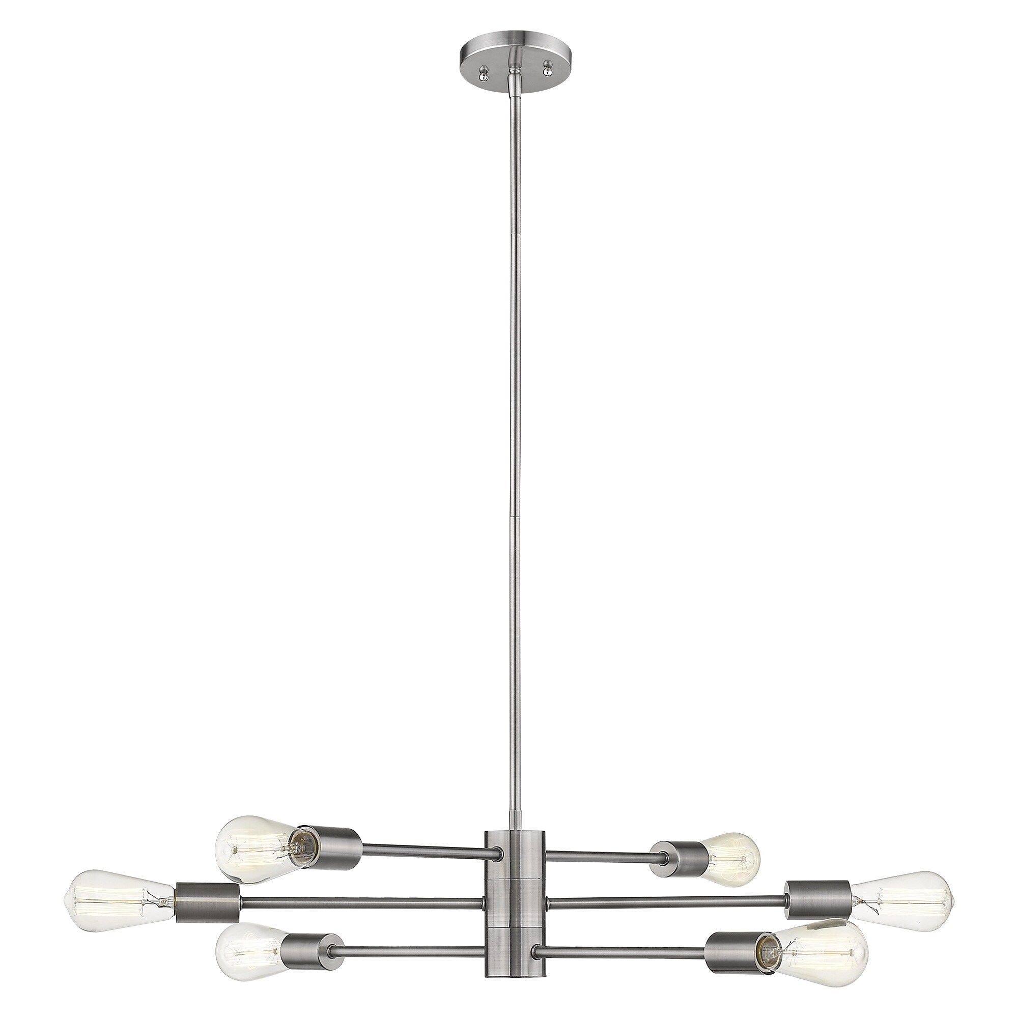 Eglo Willsboro 6-Light Chandelier in Polished Nickel - Chandeliers For Bedrooms by Overstock.com