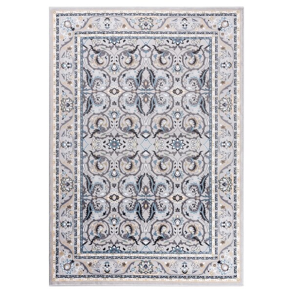 GAD MARIGOLD Collection Kerman Beautiful Classic/Transional Gray Rug - 7'10" X 10'2"