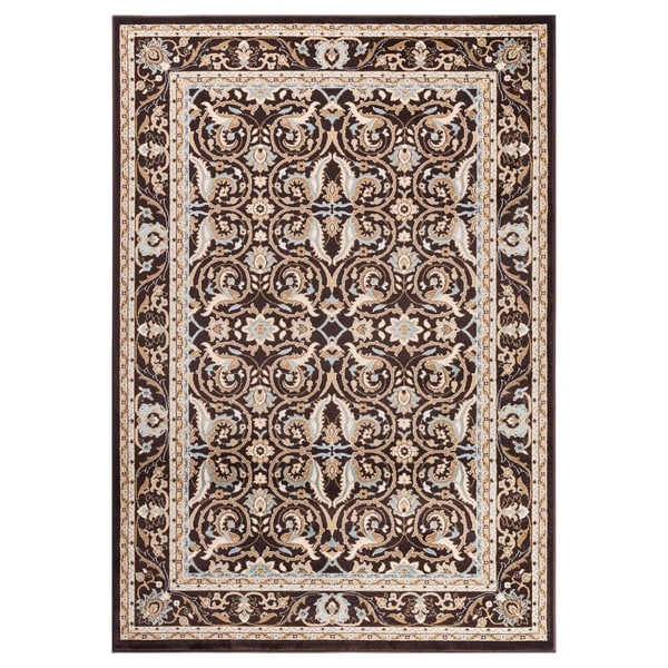 GAD MARIGOLD Collection Kerman Beautiful Classic/Transional Brown Rug - 2'2" X 3'