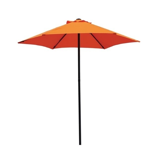 Living Accents Market 7 5 Ft Tiltable Orange Patio Umbrella Living Accents Market 7 5 Ft Tiltable