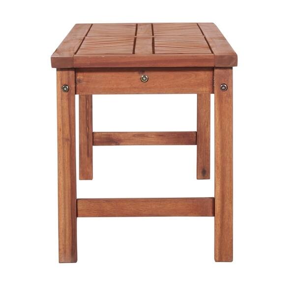 53 Modern Patio Dining Bench Brown Free Shipping Today 53 Modern Patio Dining Bench