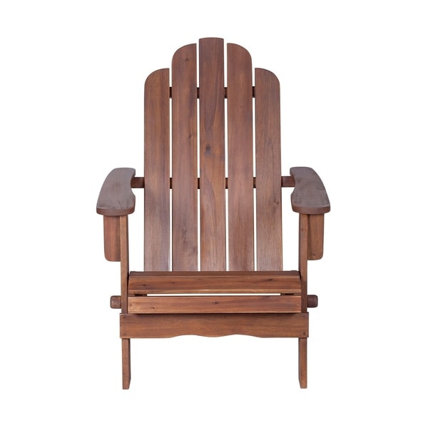 Shop Solid Acacia Wood Adirondack Chair - Dark Brown 