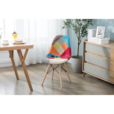 Porthos Home Gabby Modern Dining Chairs Set of 2, Fabric & Beech Wood