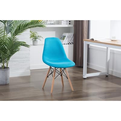 Porthos Home Haig Modern Dining Chairs, Fabric & Beech Wood, Set of 2