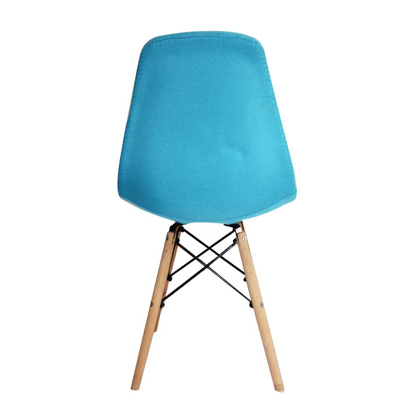 Porthos Home Haig Modern Dining Chairs, Fabric & Beech Wood, Set of 2