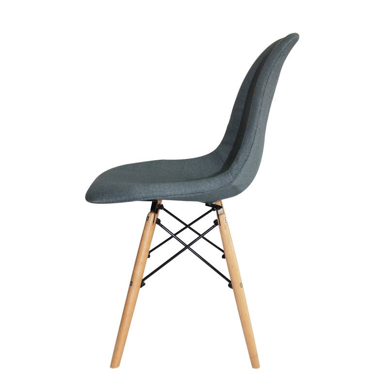 Porthos Home Haig Modern Dining Chairs, Fabric & Beech Wood, Set of 2