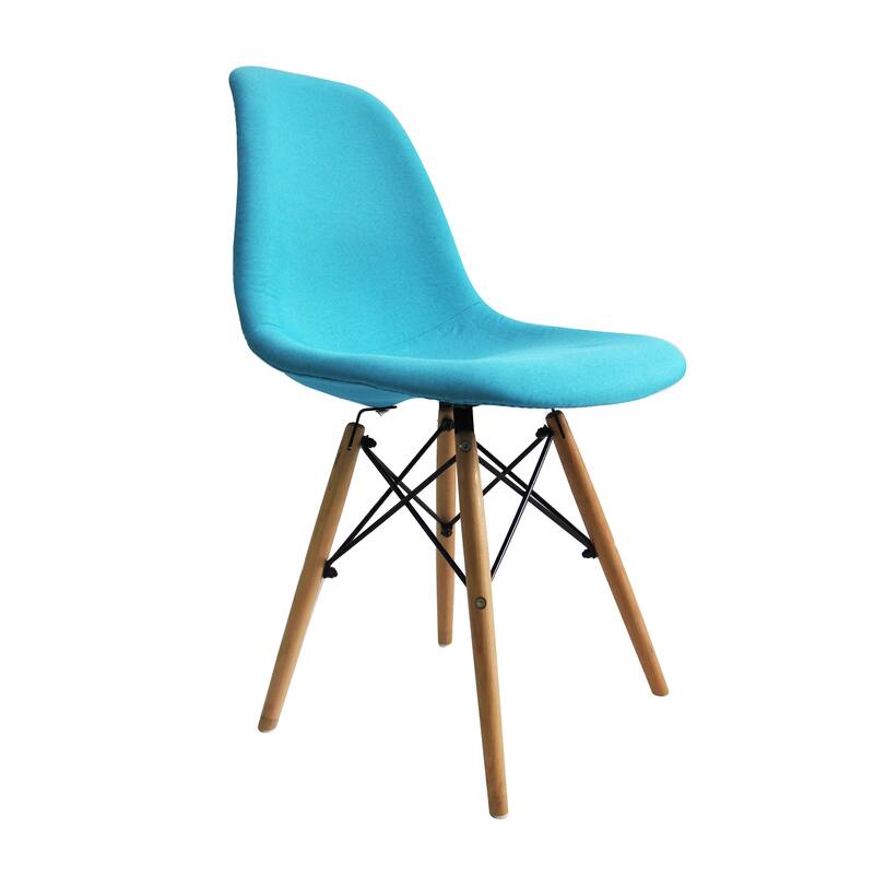 Porthos Home Haig Modern Dining Chairs, Fabric & Beech Wood, Set of 2
