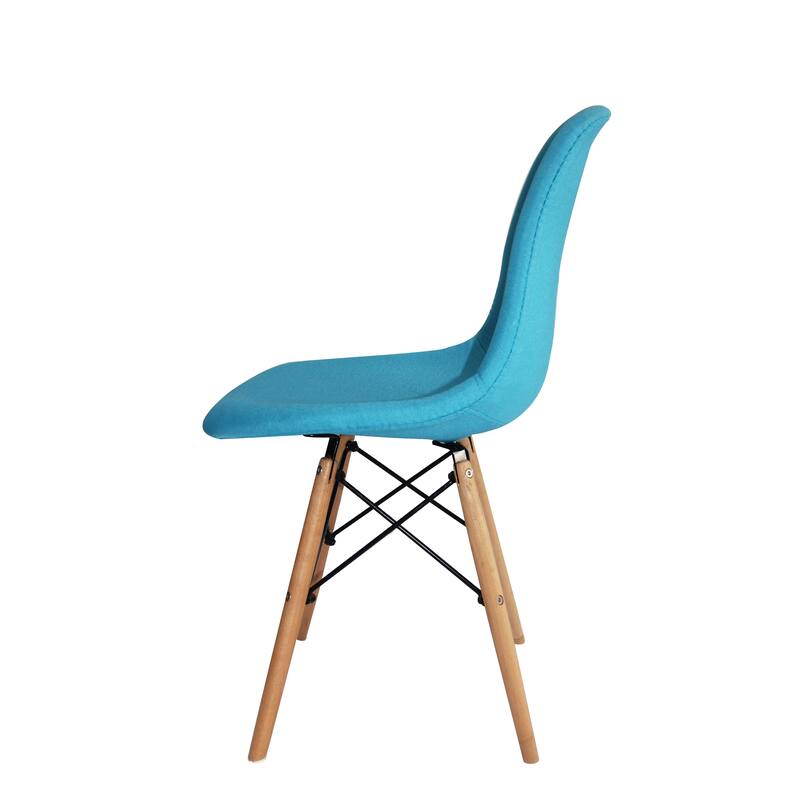 Porthos Home Haig Modern Dining Chairs, Fabric & Beech Wood, Set of 2