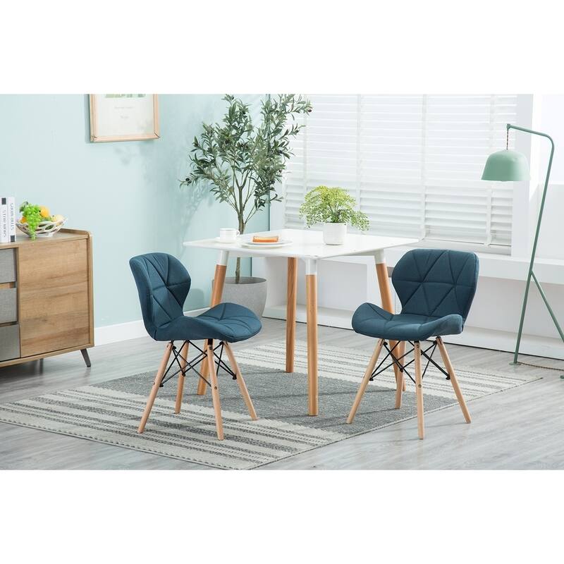 Porthos Home Jael Modern Dining Chairs Set of 2, Fabric & Beech