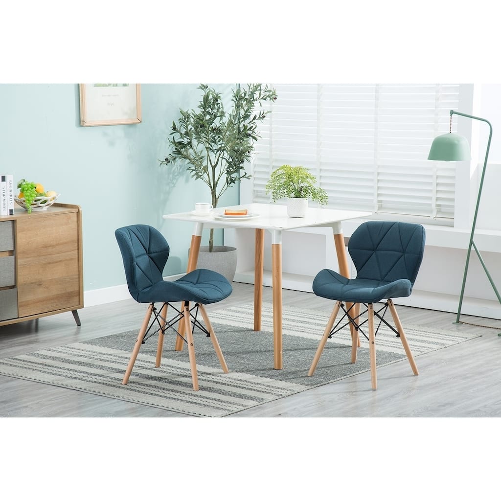 Porthos Home Jael Modern Dining Chairs Set of 2, Fabric & Beech