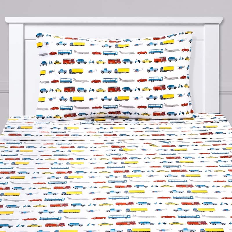 Transportation Sheet Set by Sweet Home Collection - Multi