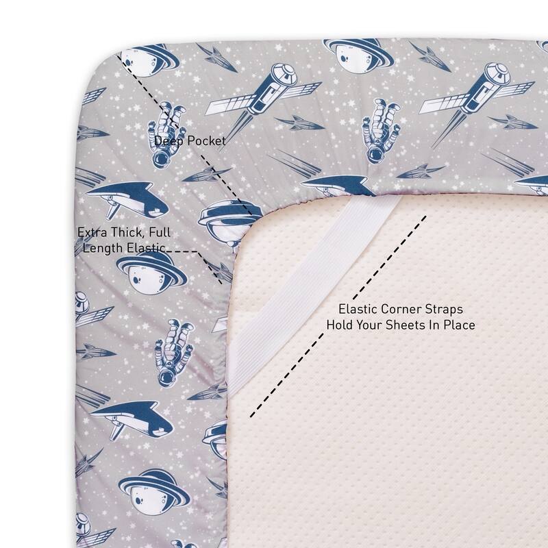 Spaceships Sheet Set by Sweet Home Collection - Multi