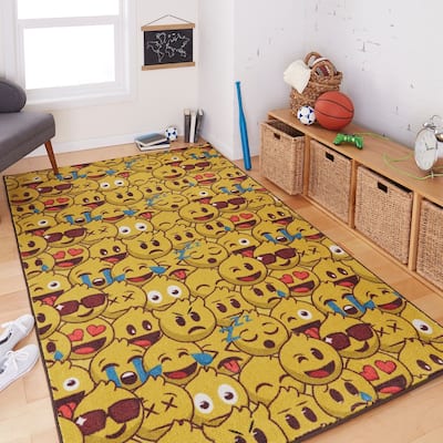 Mohawk Home Emoji Play Kids Area Rug