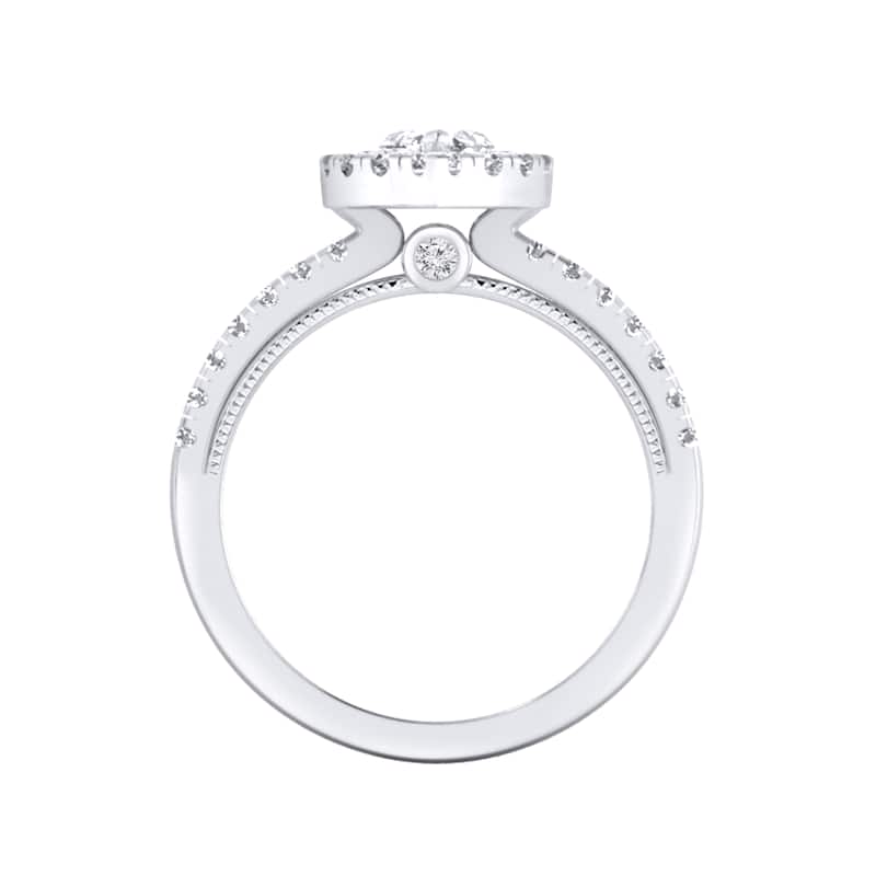Auriya 14k Gold 1 1/3ctw Marquise Halo Diamond Engagement Ring (H-I, SI1-SI2)