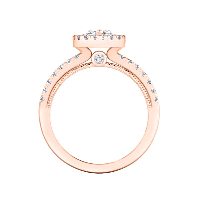 Auriya 14k Gold 1 1/3ctw Marquise Halo Diamond Engagement Ring (H-I, SI1-SI2)