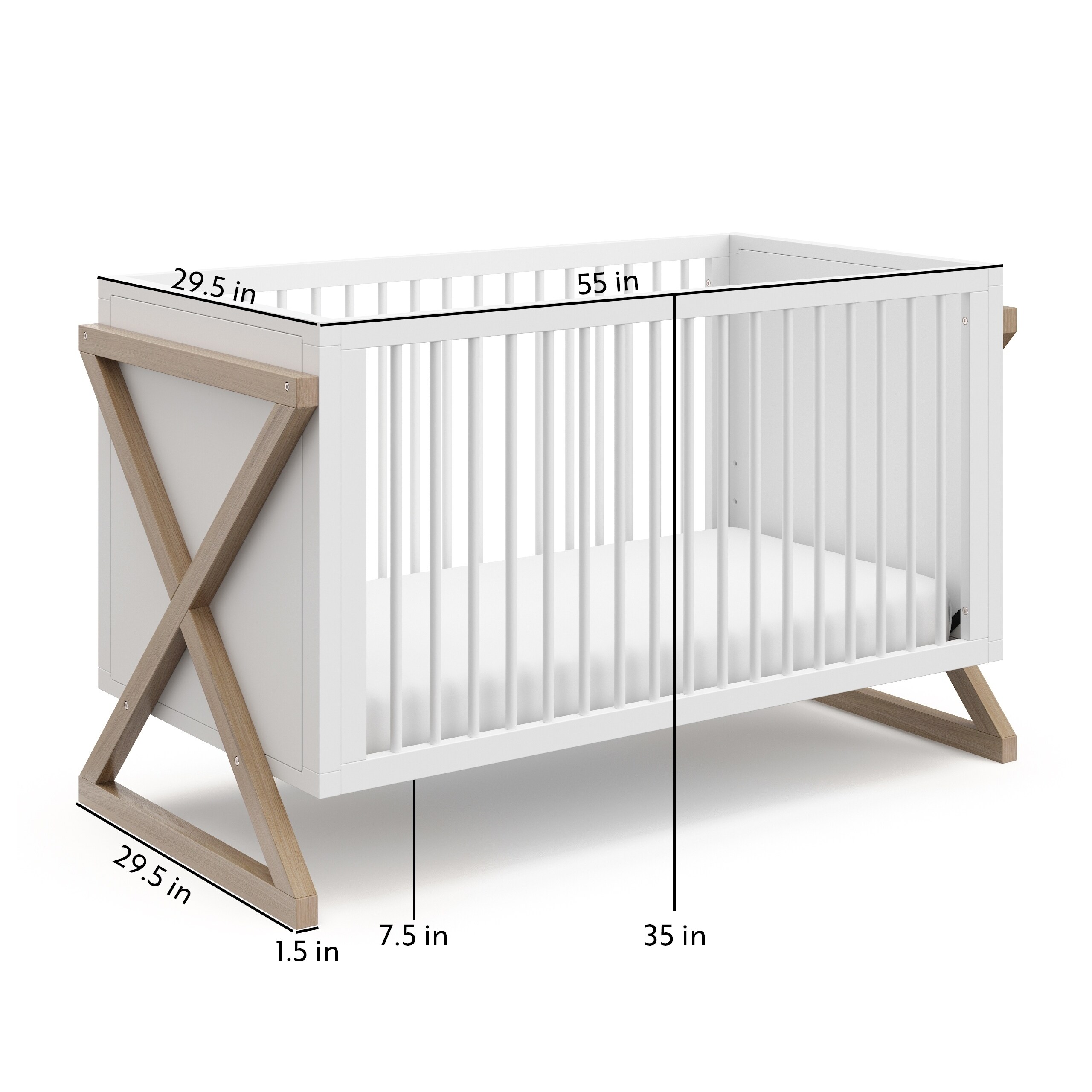 Shop Storkcraft Equinox 3 In 1 Convertible Crib Overstock