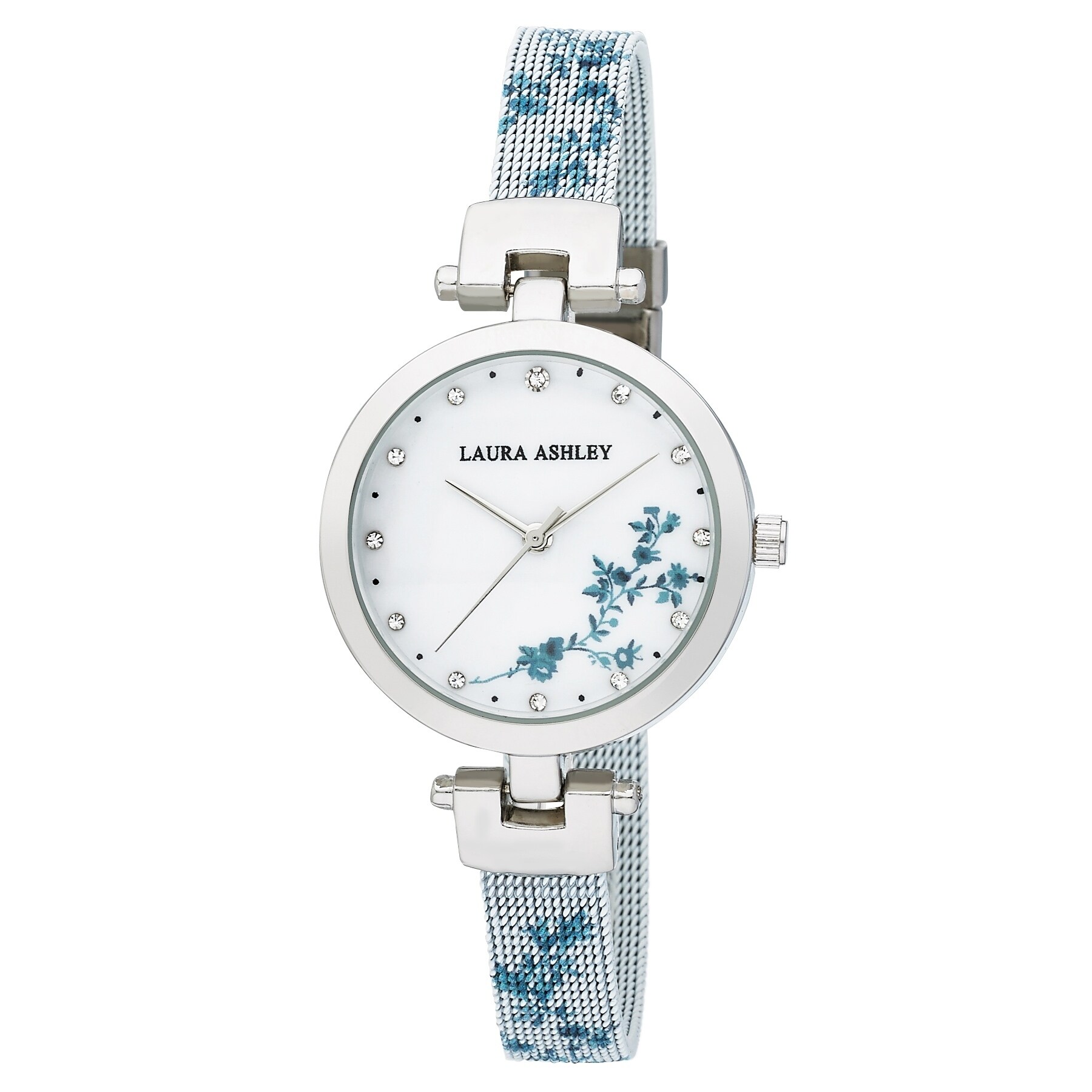 Laura Ashley Ladies Silver Mesh Watch Laura Ashley Women main image 2
