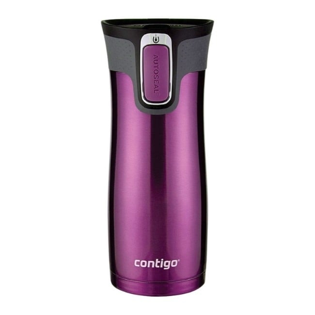 16oz Contigo Autoseal West Loop Insulated Stainless Steel Travel Mug (Dark  Plum)