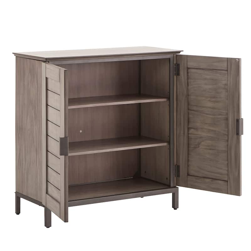 Duke Grey Finish Shoe Storage Cabinet by iNSPIRE Q Classic