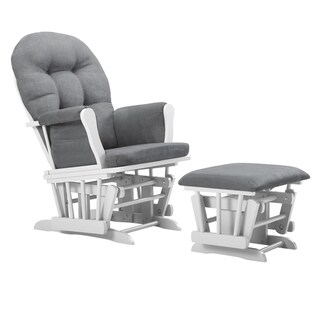 Shop Shermag Bonded Leather Glider And Ottoman Set