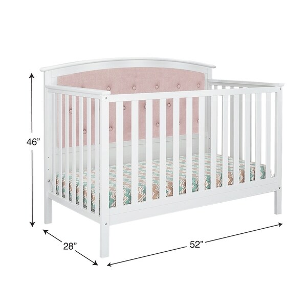 pink convertible crib