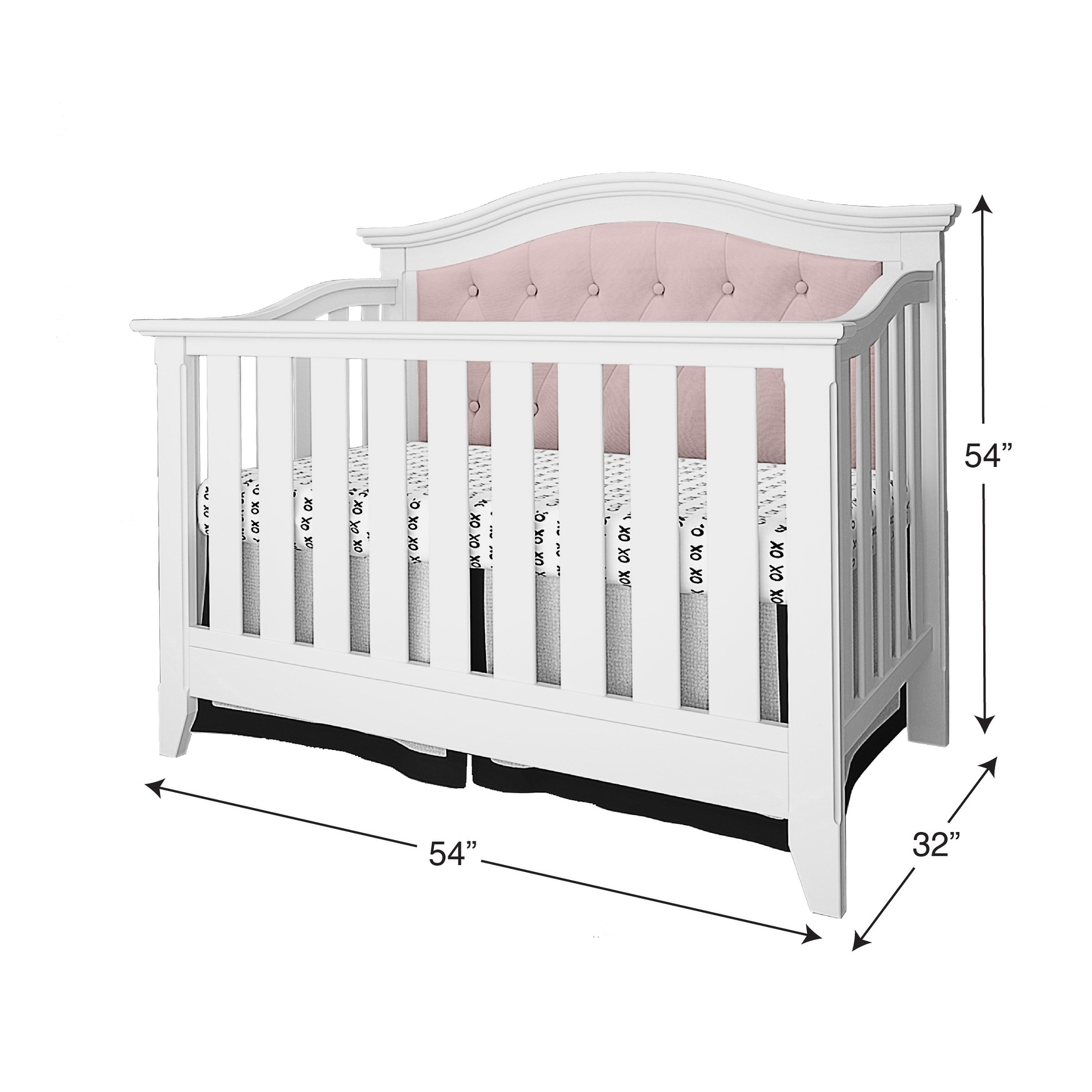 Pink convertible crib best sale