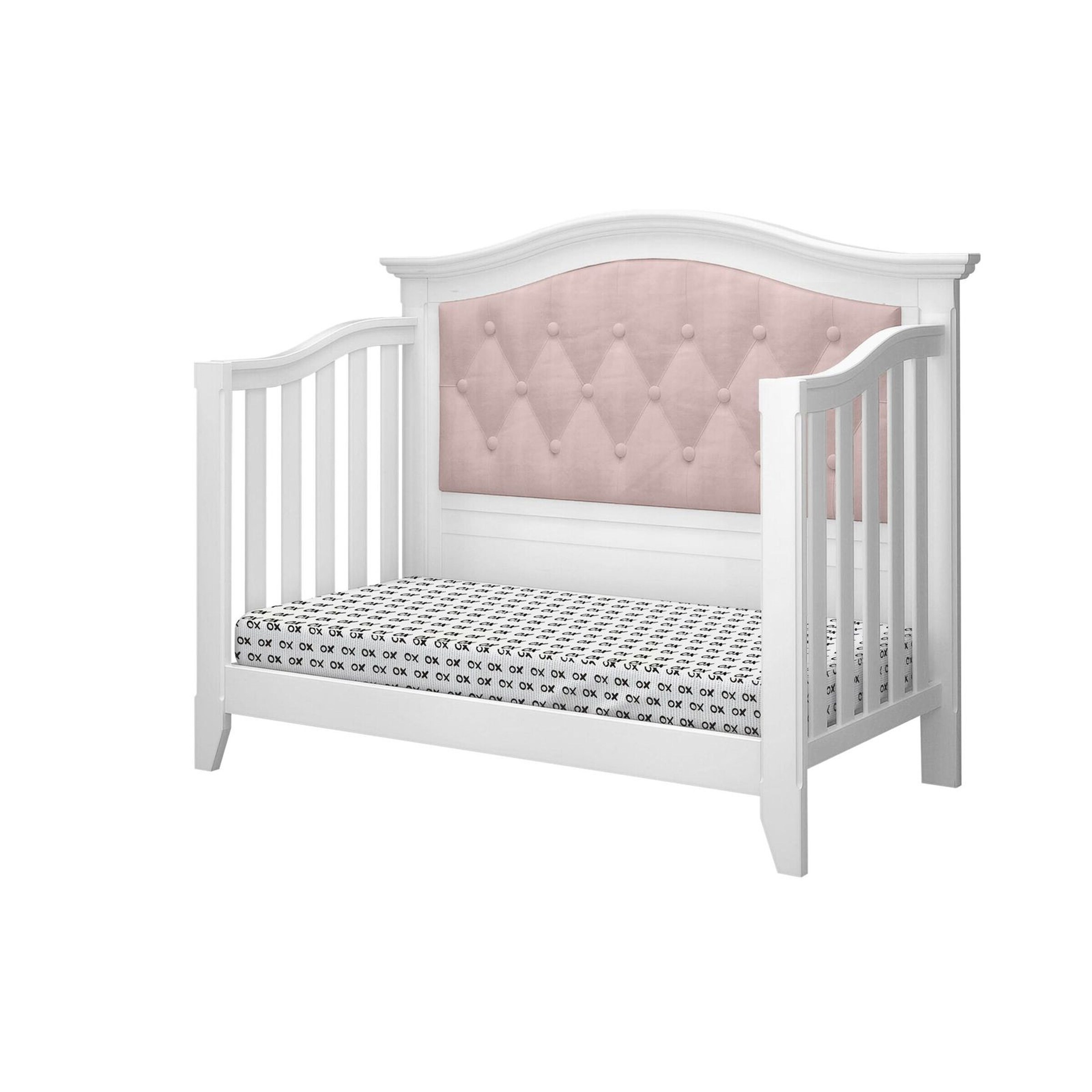 magnolia upholstered convertible crib