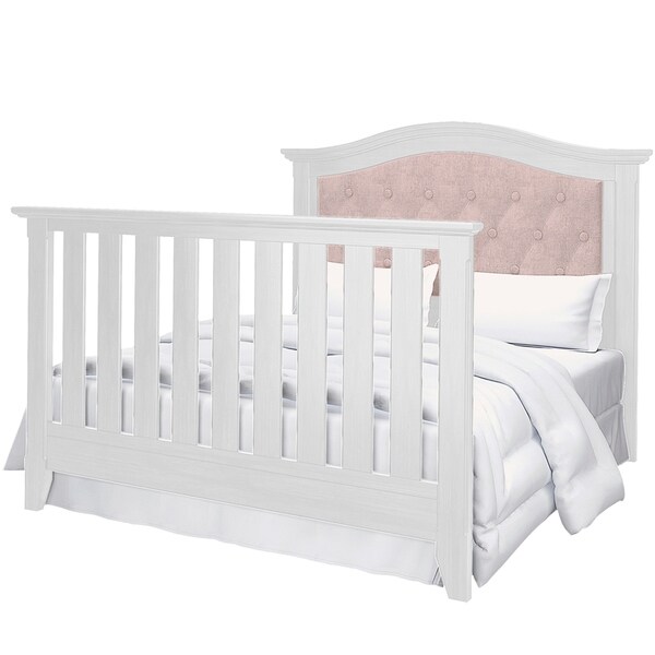 magnolia upholstered convertible crib