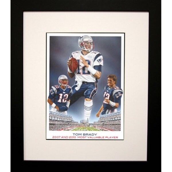 FRAMED Tom Brady by Darryl Vlasak 26x20 Art Print Poster - 26 x 20. Opens flyout.