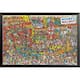 FRAMED Where's Waldo? Visual Challange Art Print Poster - 36 x 24 - Bed ...