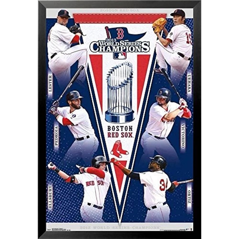 Boston Red Sox 2013 World Series Champions Commemorative Poster