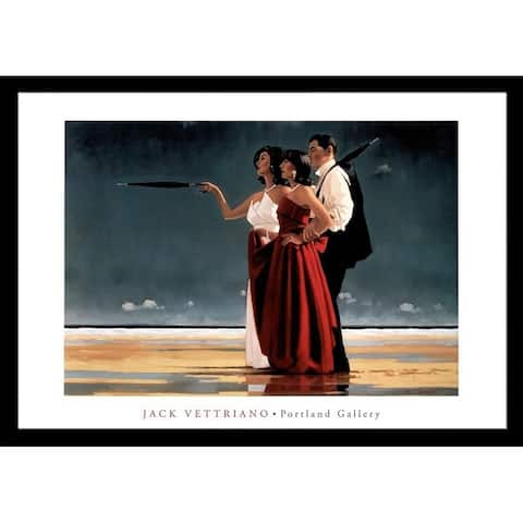 'The Missing Man' by Jack Vettriano Extra Large Framed Wall Art Print - 39 x 27