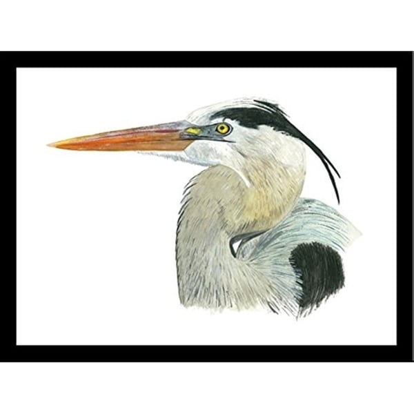 FRAMED Heron By Damon Crook Graphic Art Print