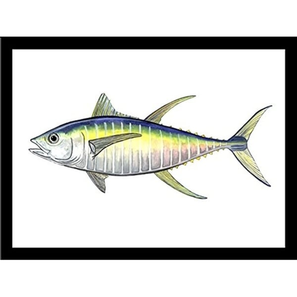 FRAMED Yellow Fin Tuna By Damon Crook Graphic Art Print