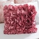 preview thumbnail 14 of 22, HULALA HOME Clover Faux Silk Ruffled 18-inch Square Down Alternative Throw Pillow - 18*18