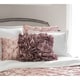 preview thumbnail 17 of 22, HULALA HOME Clover Faux Silk Ruffled 18-inch Square Down Alternative Throw Pillow - 18*18