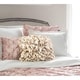 preview thumbnail 7 of 22, HULALA HOME Clover Faux Silk Ruffled 18-inch Square Down Alternative Throw Pillow - 18*18