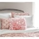 preview thumbnail 24 of 22, HULALA HOME Clover Faux Silk Ruffled 18-inch Square Down Alternative Throw Pillow - 18*18