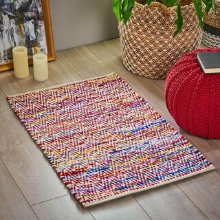 Glade Boho Cotton and Fleece Scatter Rug by Christopher Knight Home - 2 ...