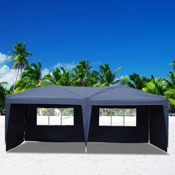 Tailgating tent shop with sides