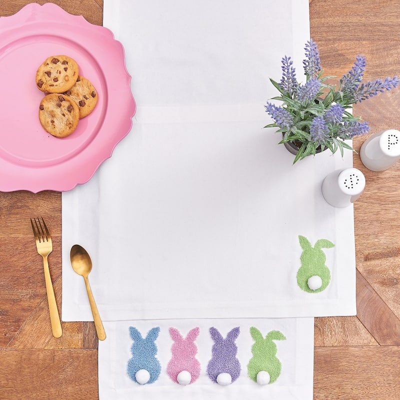 Bunny Bum Tufted Table Runner