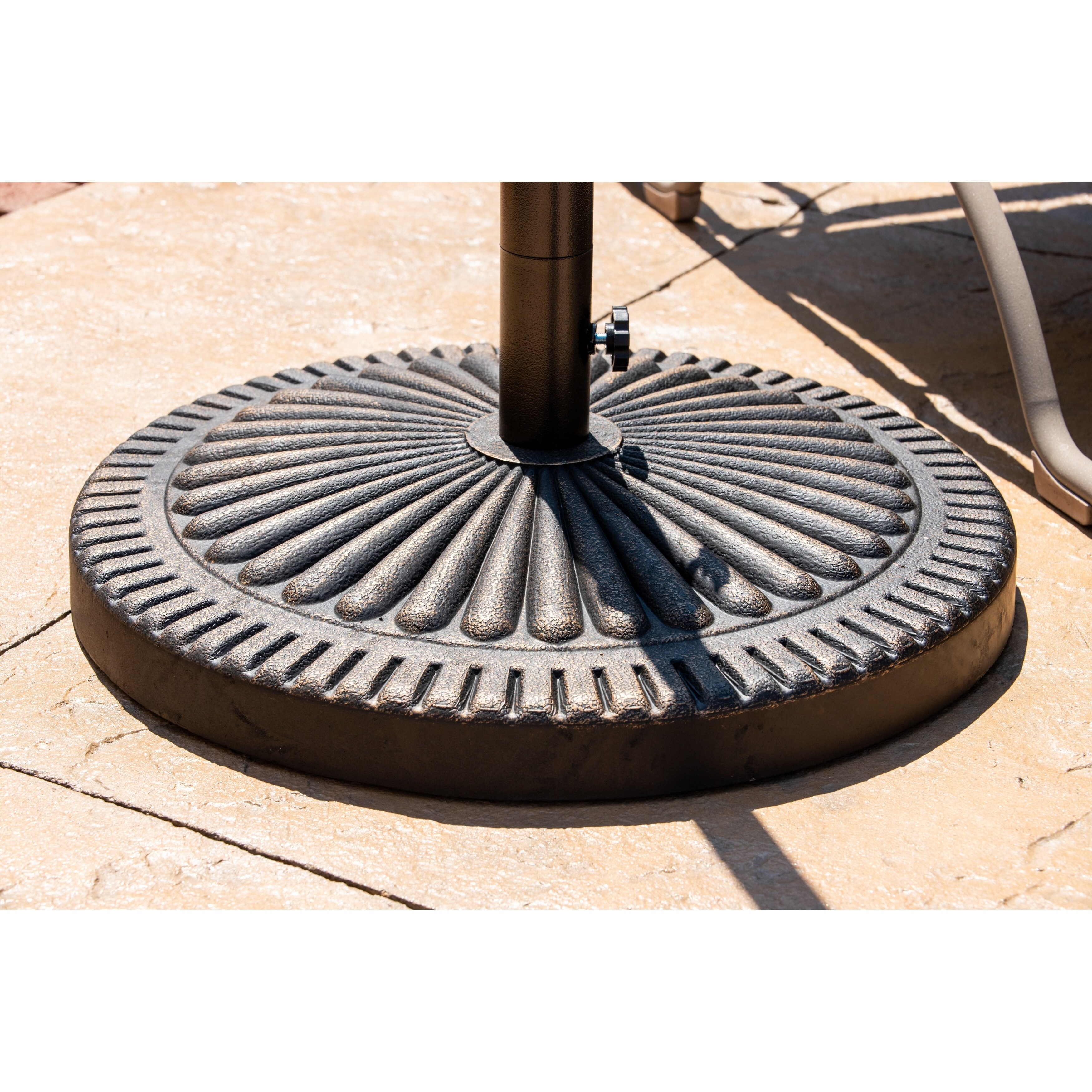 bronze umbrella base