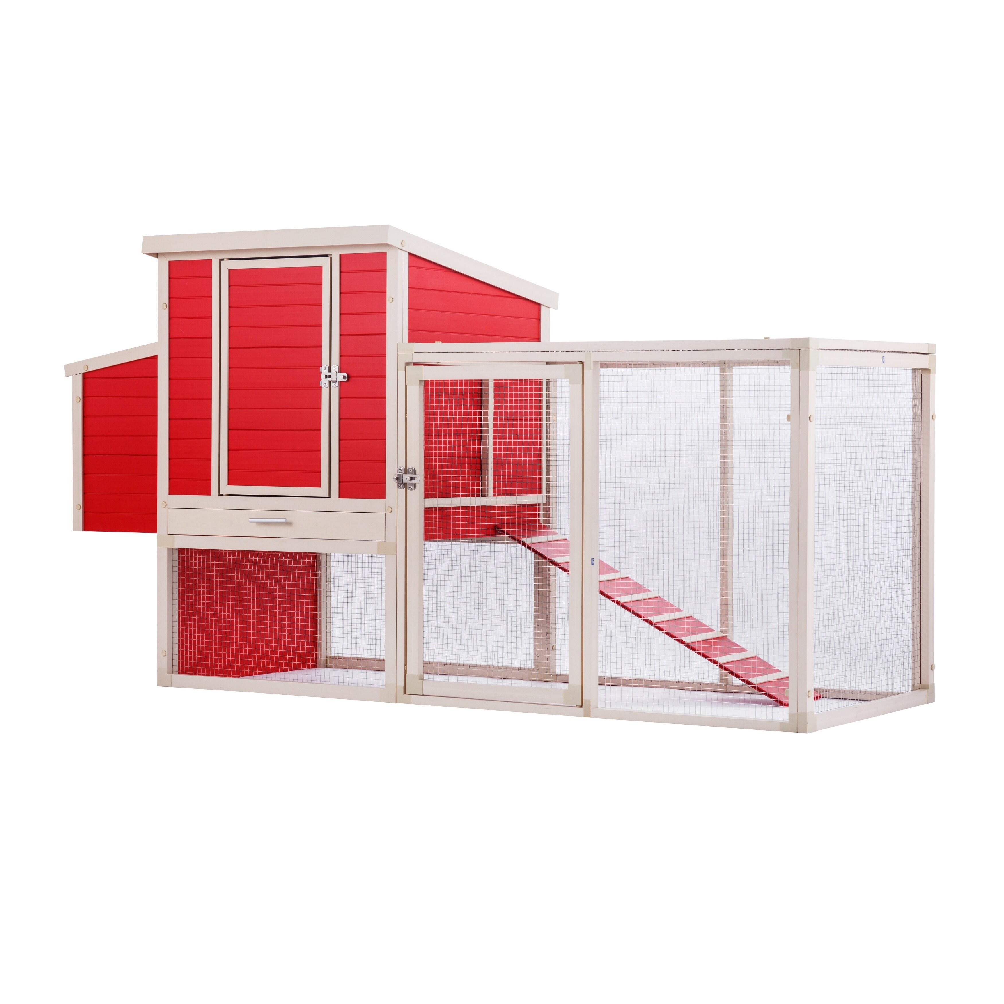 Ecoflex Sonoma Chicken Coop In Red And Maple Na