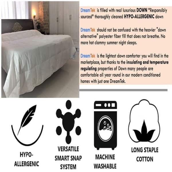 Shop Dreamtek Lightweight Down Comforter With Smartsnap System