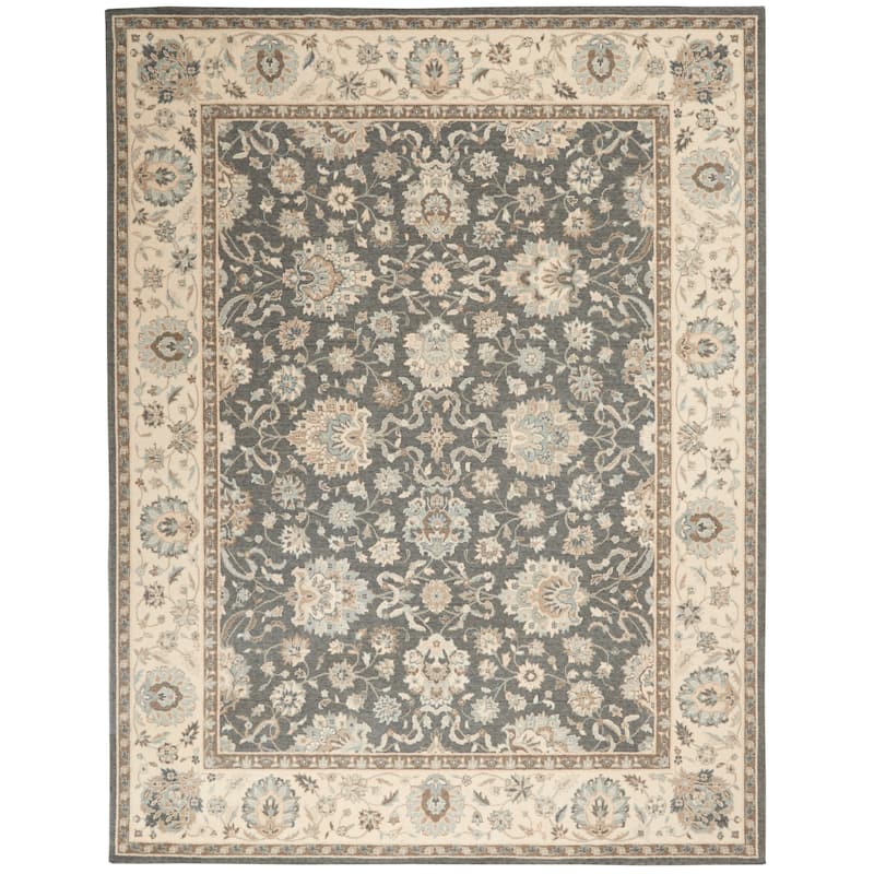 Nourison Living Treasures Traditional Persian Floral Wool Area Rug