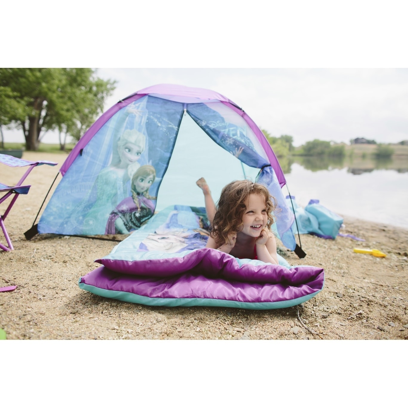 Camping Frozen Bed Tent Kids Bed Dream Tents Foldable With LED